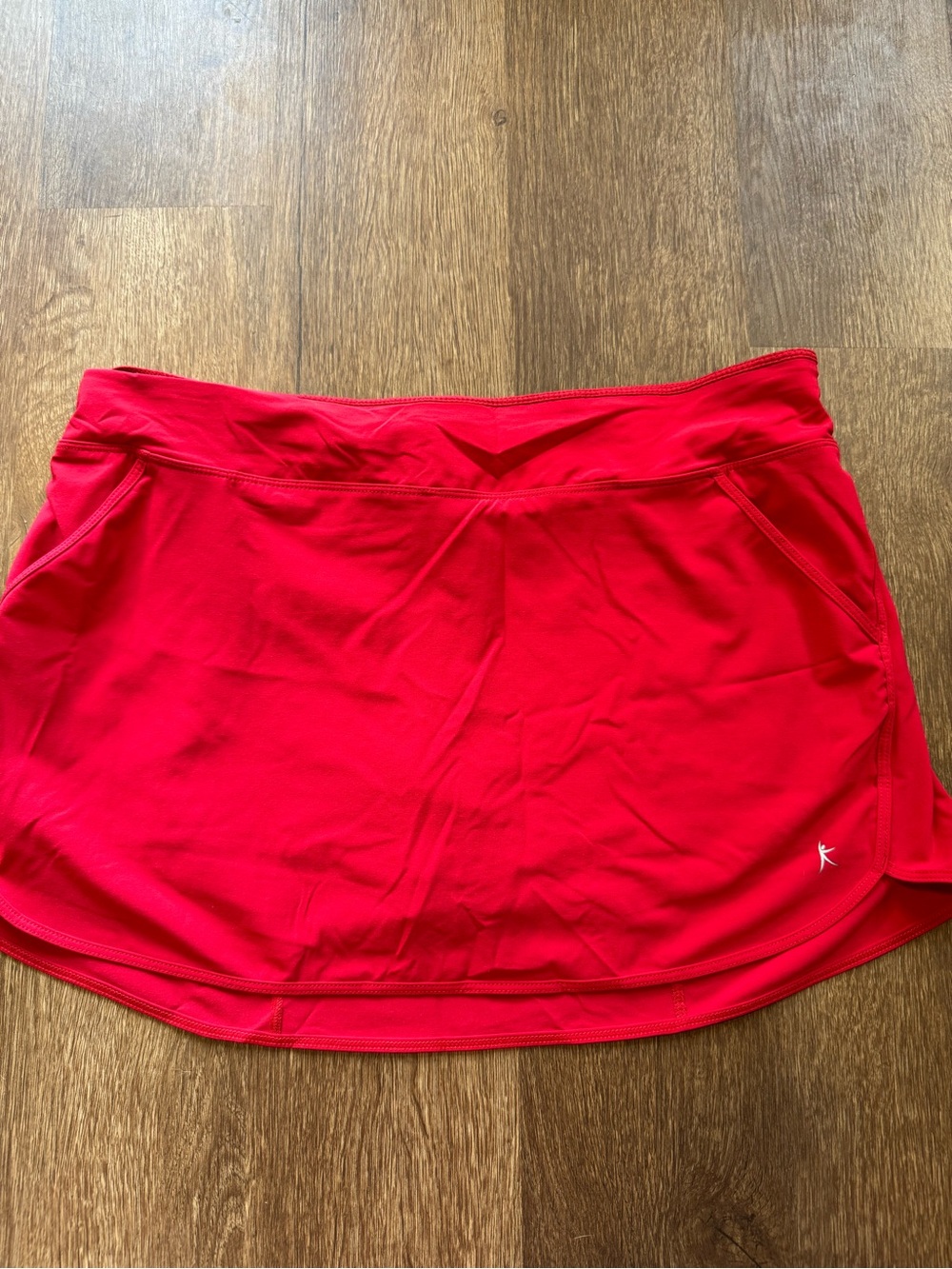 Danskin Now Women’s Athletic Skort Red L Pockets Pull On Tennis Golf